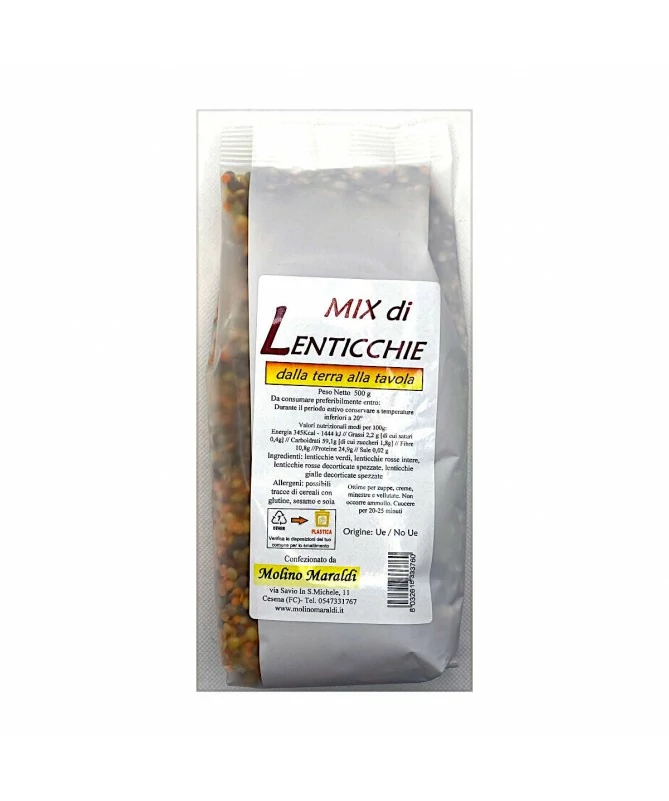 Legumi e Semi Lenticchie Rosse Decorticate 500 g