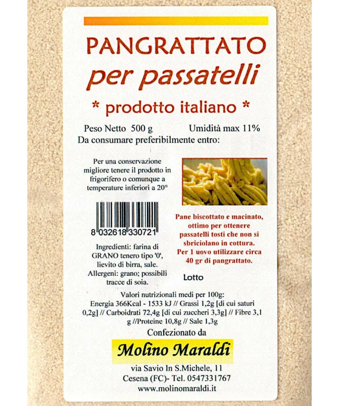 PANGRATTATO tostato per passatelli