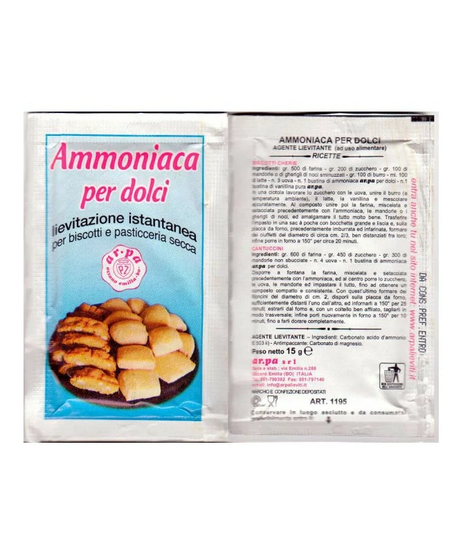 Ma quali sono le differenze tra ammoniaca e lievito per dolci?