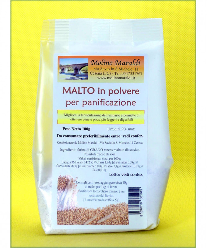 Malto Attivo, Powder 1kg, Farina di Malto d'Orzo ad Elevato Potere